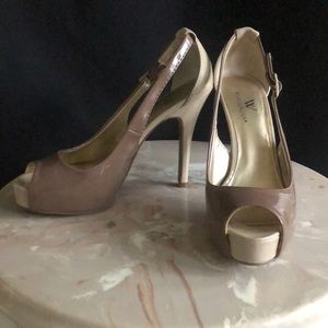 Worthington Peep Toe Platform Pumps